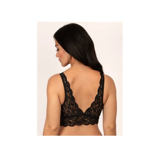 Smart & Sexy Signature Lace Deep V Bralette Size XL- 2 Pack- Black & Beige- NWT - Picture 3 of 4